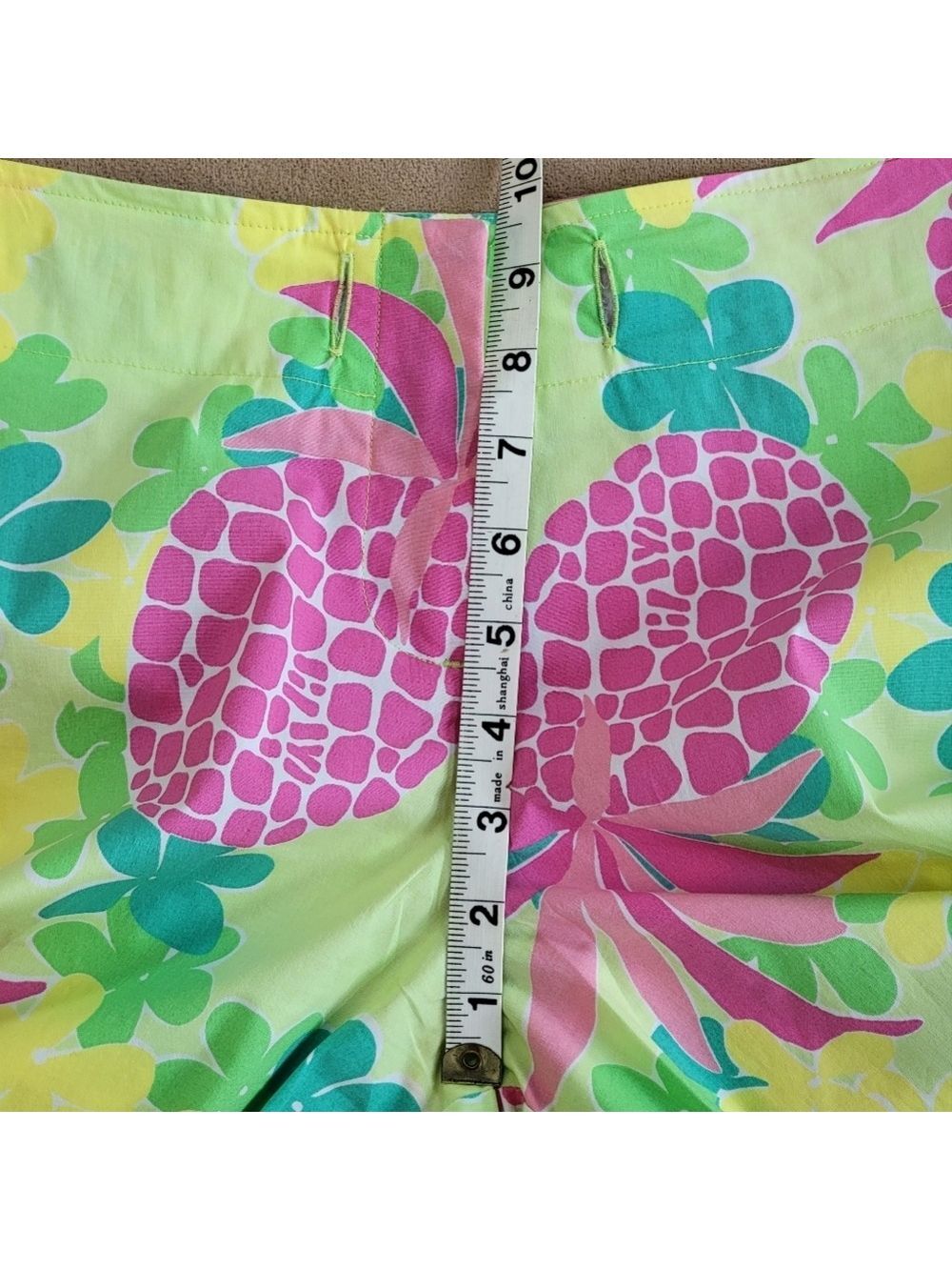 Lilly Pulitzer Vintage Wide Leg Palazzo Pant in Palm Green Lanai Size 8 EUC - Picture 6 of 9